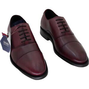 Anthony Veer Clinton Leather Cap-Toe Oxford Oxblood Mens Dress Shoes 7 D